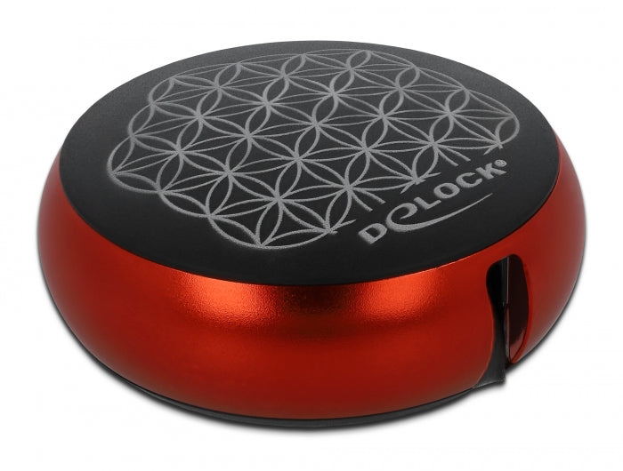 Delock USB Aufrollkabel Typ-A zu USB-C™ schwarz / rot