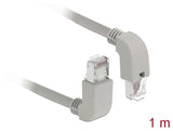 Delock Netzwerkkabel RJ45 Cat.6 S/FTP oben / unten gewinkelt 1 m