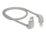 Delock Netzwerkkabel RJ45 Cat.6A S/FTP oben / unten gewinkelt 0,5 m