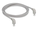 Delock Netzwerkkabel RJ45 Cat.6A S/FTP unten / unten gewinkelt 2 m