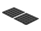 Delock Gummifüße rund selbstklebend 10 x 3 mm 50 Stück schwarz