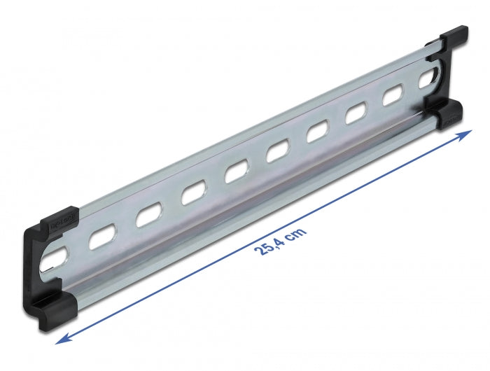 Delock Hutschiene 35 x 7,5 mm (10") Stahl