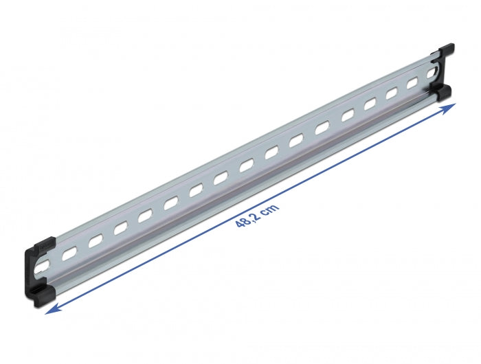 Delock Hutschiene 35 x 7,5 mm (19") Stahl