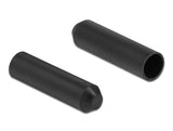 Delock Endkappen mit Innenkleber 70 x 16 mm 2 Stück schwarz