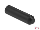 Delock Endkappen mit Innenkleber 70 x 16 mm 2 Stück schwarz