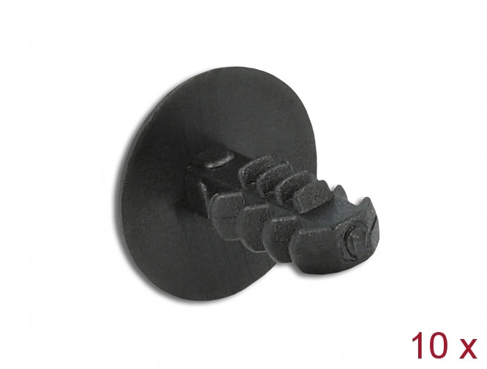 Delock Tannenbaum Clip schwarz 10 Stück