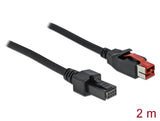 Delock PoweredUSB Kabel Stecker 24 V zu 2 x 4 Pin Stecker 2 m für POS Drucker und Terminals