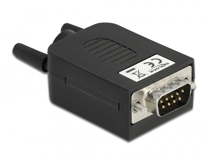 Delock D-Sub9 Stecker zu Terminalblock mit Gehäuse