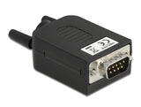 Delock D-Sub9 Stecker zu Terminalblock mit Gehäuse