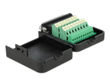 Delock D-Sub25 Stecker zu Terminalblock Adapter mit Gehäuse