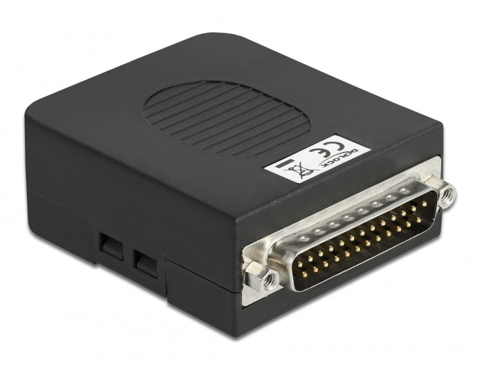 Delock D-Sub25 Stecker zu Terminalblock Adapter mit Gehäuse