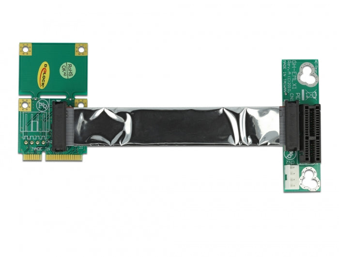 Delock Riser Karte Mini PCI Express > PCI Express x1 links gerichtet