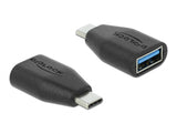 Delock Adapter SuperSpeed USB 10 Gbps (USB 3.1 Gen 2) USB Type-C™ Stecker > Typ-A Buchse schwarz