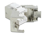 Delock Keystone Modul RJ45 Buchse Cat.6A werkzeugfrei
