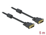 Delock Kabel DVI 24+1 Stecker > DVI 24+1 Stecker 5 m schwarz