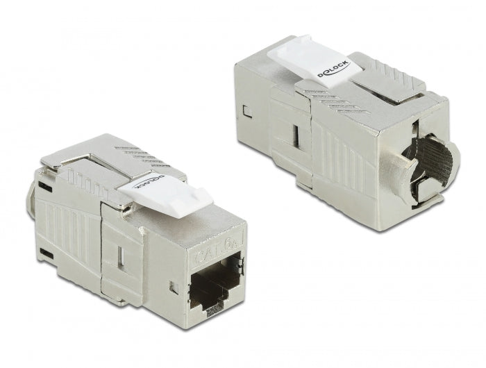 Delock Keystone Modul RJ45 Buchse Cat.6A werkzeugfrei