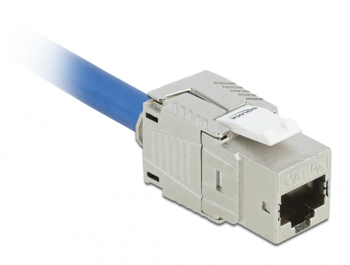 Delock Keystone Modul RJ45 Buchse Cat.6A werkzeugfrei