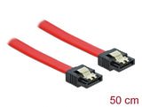 Delock SATA 6 Gb/s Kabel 50 cm rot