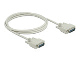 Delock Serielles Kabel D-Sub15 Stecker zu Stecker 2 m