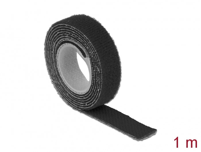 Delock Klettband auf Rolle L 1 m x B 13 mm schwarz