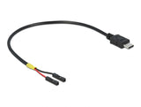 Delock Kabel USB Type-C™ Stecker > 2 x Pfostenbuchse einzeln Strom 20 cm