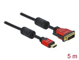 Delock HDMI zu DVI 24+1 Kabel bidirektional 5 m