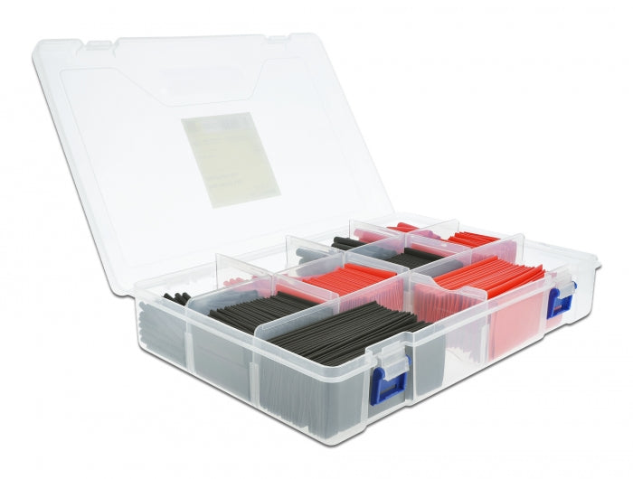 Delock Schrumpfschlauch Sortimentsbox rot / schwarz 520-teilig