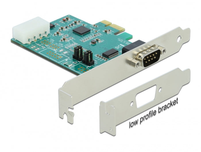 Delock PCI Express x1 Karte zu 1 x Seriell RS-232 High Speed 921K mit Spannungsversorgung