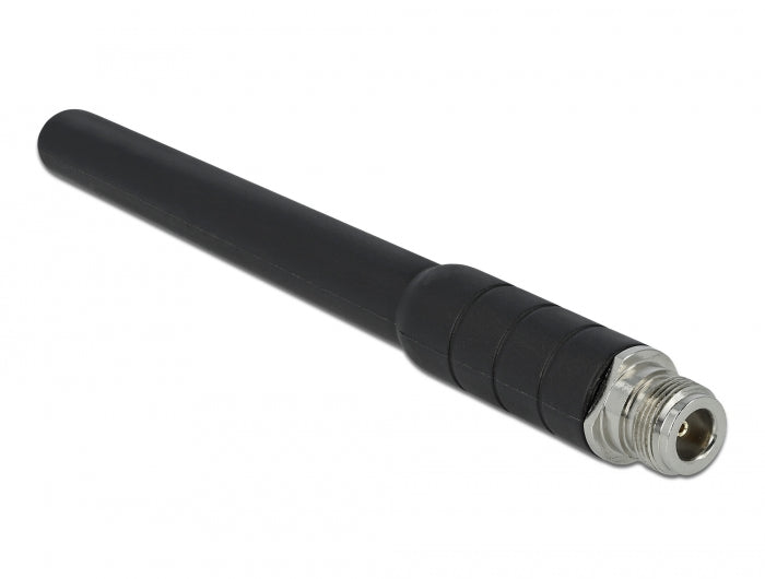 Delock GSM, UMTS Antenne N Buchse 2 dBi 17,8 cm omnidirektional starr mit flexiblem Materialien outdoor schwarz