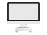 Delock Monitorständer mit Schublade weiß