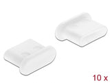 Delock Staubschutz für USB Type-C™ Buchse ohne Griff 10 Stück weiß