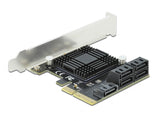 Delock 5 Port SATA PCI Express x4 Karte - Low Profile Formfaktor