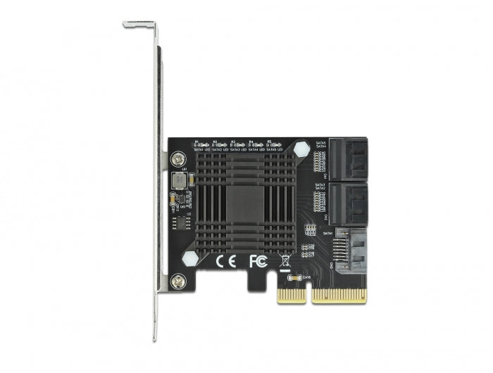Delock 5 Port SATA PCI Express x4 Karte - Low Profile Formfaktor