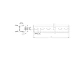 Delock Hutschiene 35 x 15 mm (50 cm) Aluminium