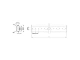 Delock Hutschiene 35 x 7,5 mm (10") Stahl