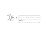 Delock Hutschiene 35 x 7,5 mm (100 cm) Stahl