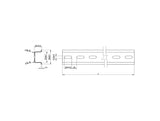 Delock Hutschiene 35 x 15 mm (25 cm) Stahl
