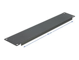 Delock 19″ Netzwerkschrank Blindabdeckung 2 HE schwarz