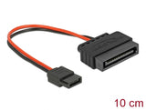 Delock Kabel Power SATA 15 Pin Stecker > Power Slim SATA 6 Pin Buchse 10 cm