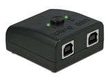 Delock RS-232 Umschalter und Verteiler 1 x Seriell DB9 zu 2 x USB 2.0 Typ-B bidirektional