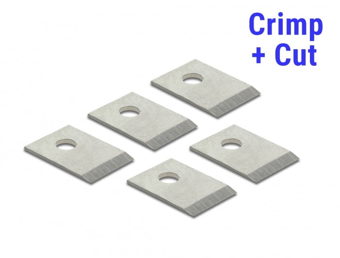 RJ45 Crimp+Cut Klingen Set 5 Stück für Delock 86450