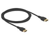 Delock DisplayPort Kabel 8K 60 Hz 2 m DP 8K zertifiziert ohne Einrastfunktion