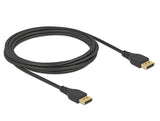 Delock DisplayPort Kabel 8K 60 Hz 3 m DP 8K zertifiziert ohne Einrastfunktion