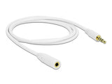 Delock Verlängerungskabel Audio Klinke 3,5 mm Stecker / Buchse 4 Pin 1 m