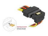 Delock Kabel SATA 15 Pin Strom Stecker mit Einrastfunktion > 2 x SATA 15 Pin Strom Buchse 30 cm