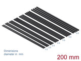 Delock Schrumpfschlauch Sortiment 200 mm 28 Stück schwarz