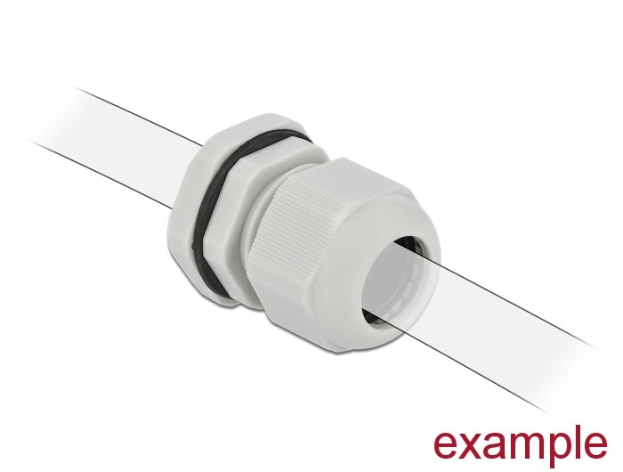 Delock Kabelverschraubung PG7 10 Stück grau