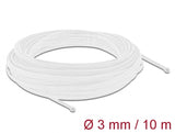 Delock Geflechtschlauch dehnbar 10 m x 3 mm weiß