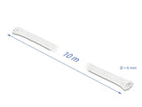 Delock Geflechtschlauch dehnbar 10 m x 6 mm weiß