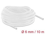 Delock Geflechtschlauch dehnbar 10 m x 6 mm weiß